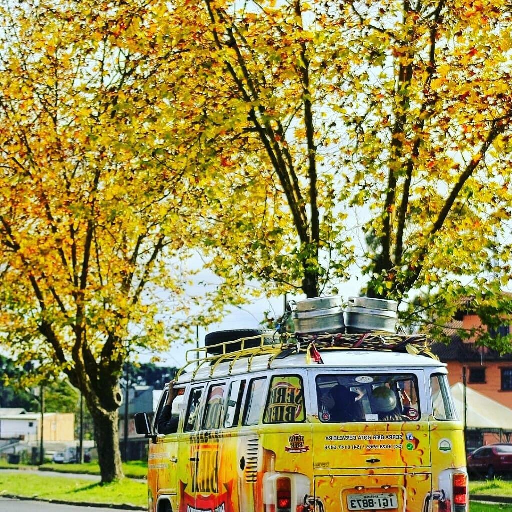 Degustação livre a bordo das charmosas kombis, com visitação a 3 cervejarias em Gramado e Canela!