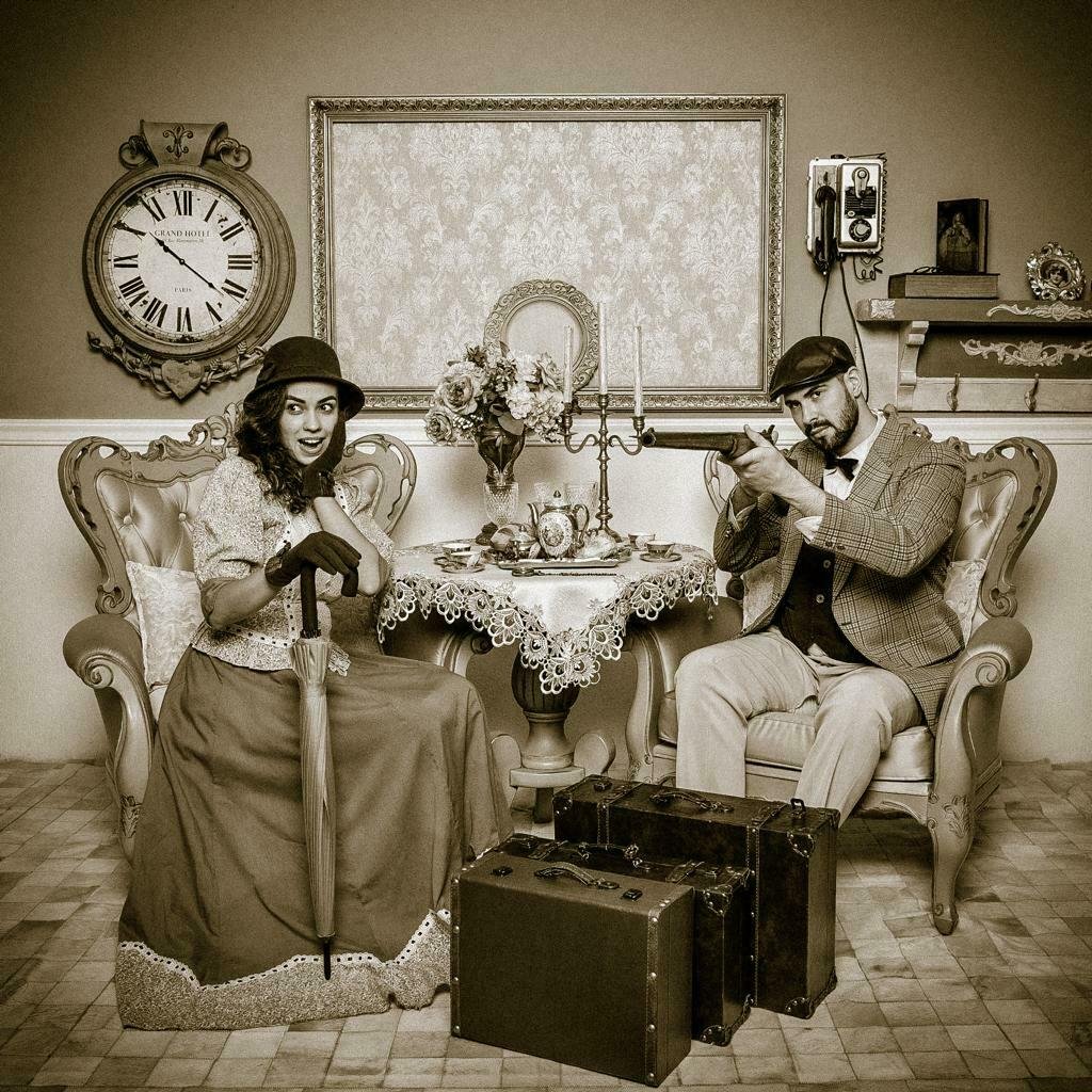 Gramado: fotos a moda antiga em um cenário da imigração italiana com figurino Incluso!