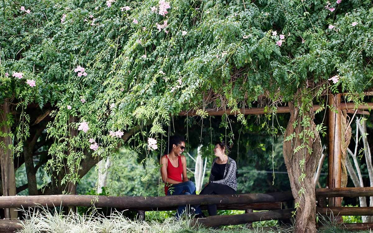 Ingresso para o refúgio biológico da Itaipu binacional.