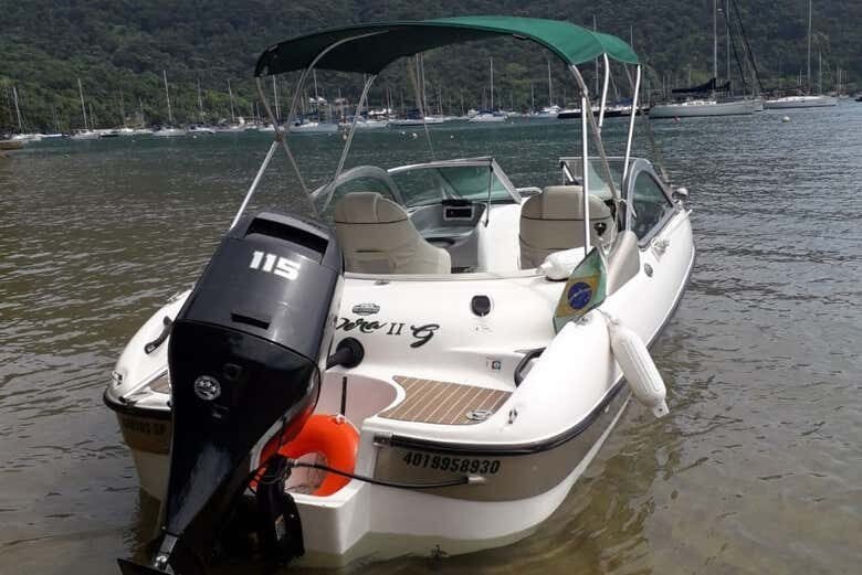 Passeio de Lancha pela Ilha das Couves e Ilha do Prumirim - Ubatuba!