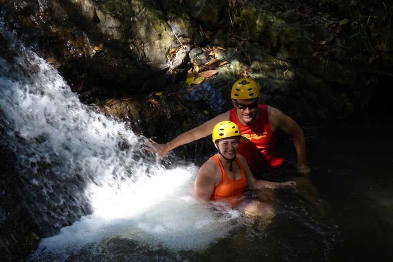 Aventura de Water Trekking no Salto São Miguel!