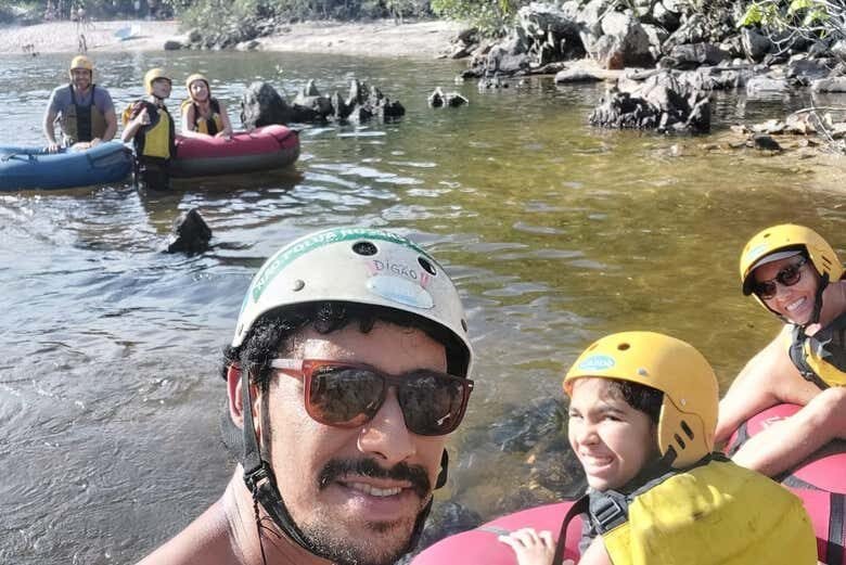 Tubing no rio das Almas com piquenique!
