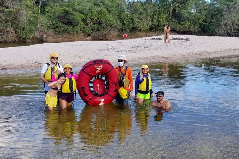 Tubing no rio das Almas com piquenique!