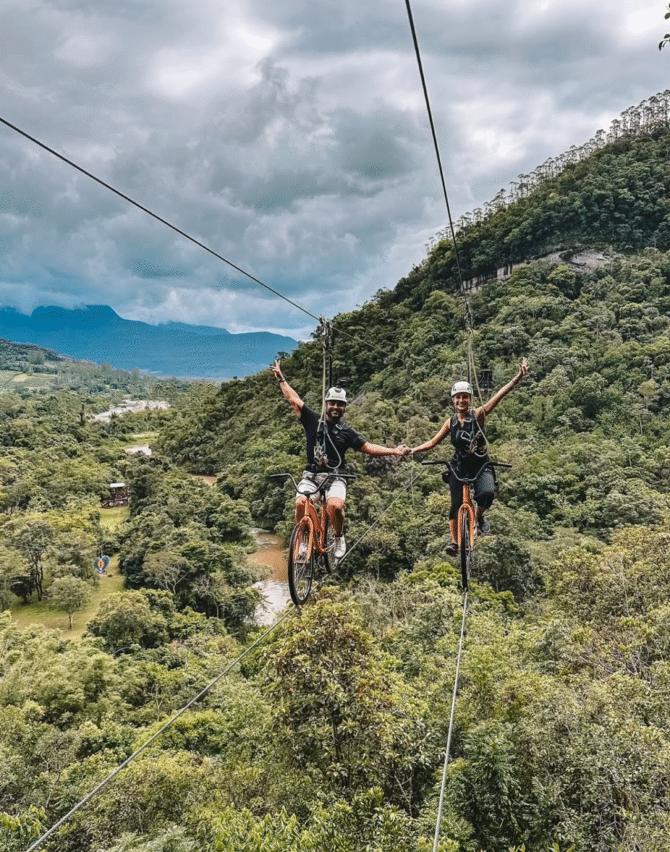 Tirolesa nos Canyons: 60m de Pura Adrenalina!
